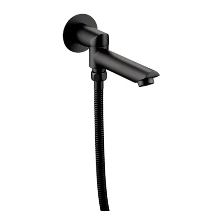 Излив поворотный с переключателем Grocenberg GB051, черный матовый