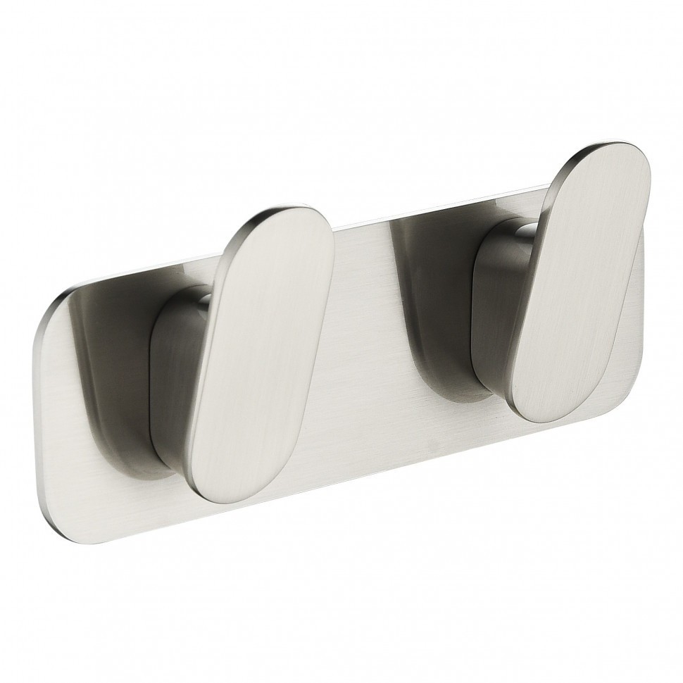 Полотенцедержатель двойной Grocenberg AC0052, никель