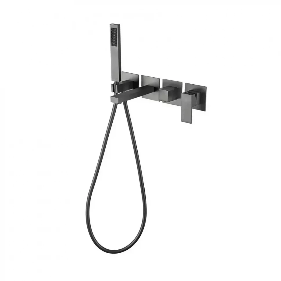 Смеситель для ванны скрытого монтажа Grocenberg GB5060, графит