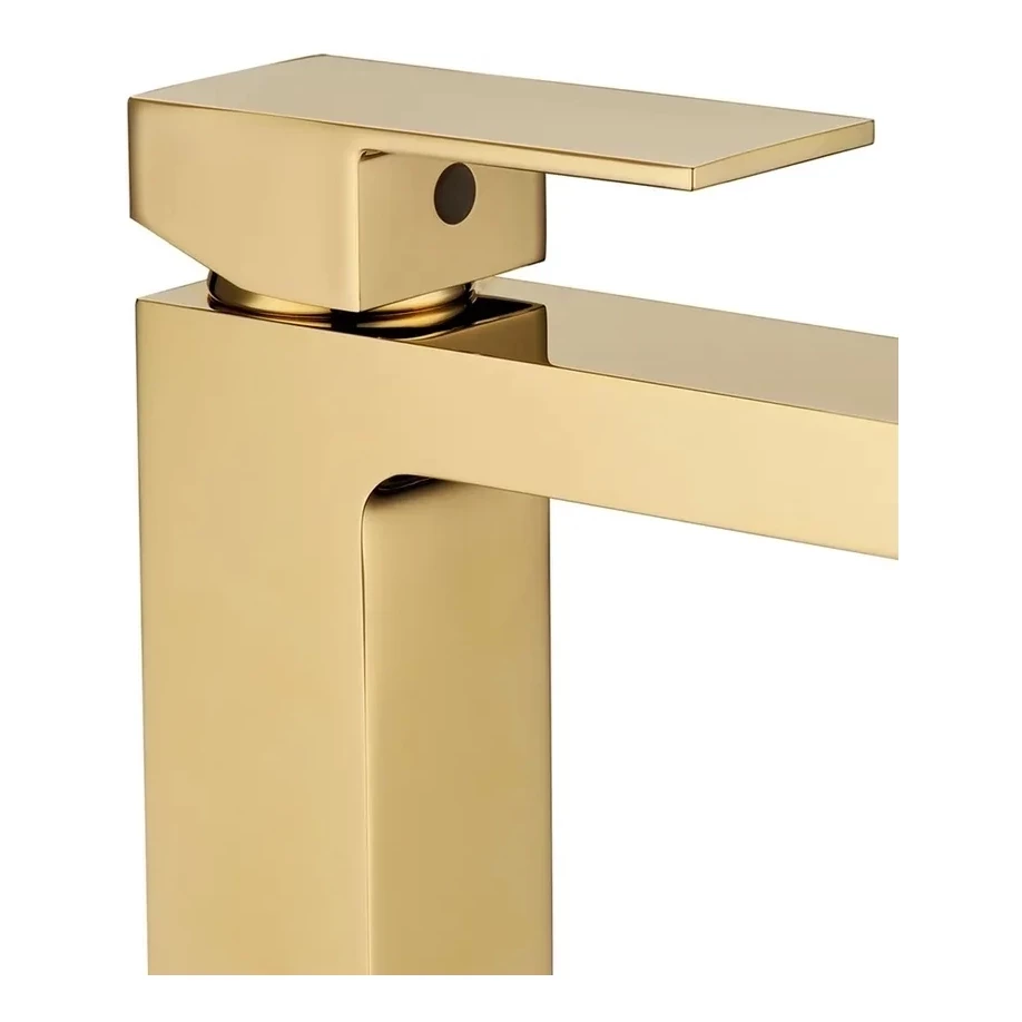 Смеситель для раковины Grocenberg GB2008, золото глянец