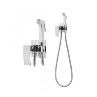 Смеситель встраиваемый с гигиеническим душем Hansberge H3077, хром