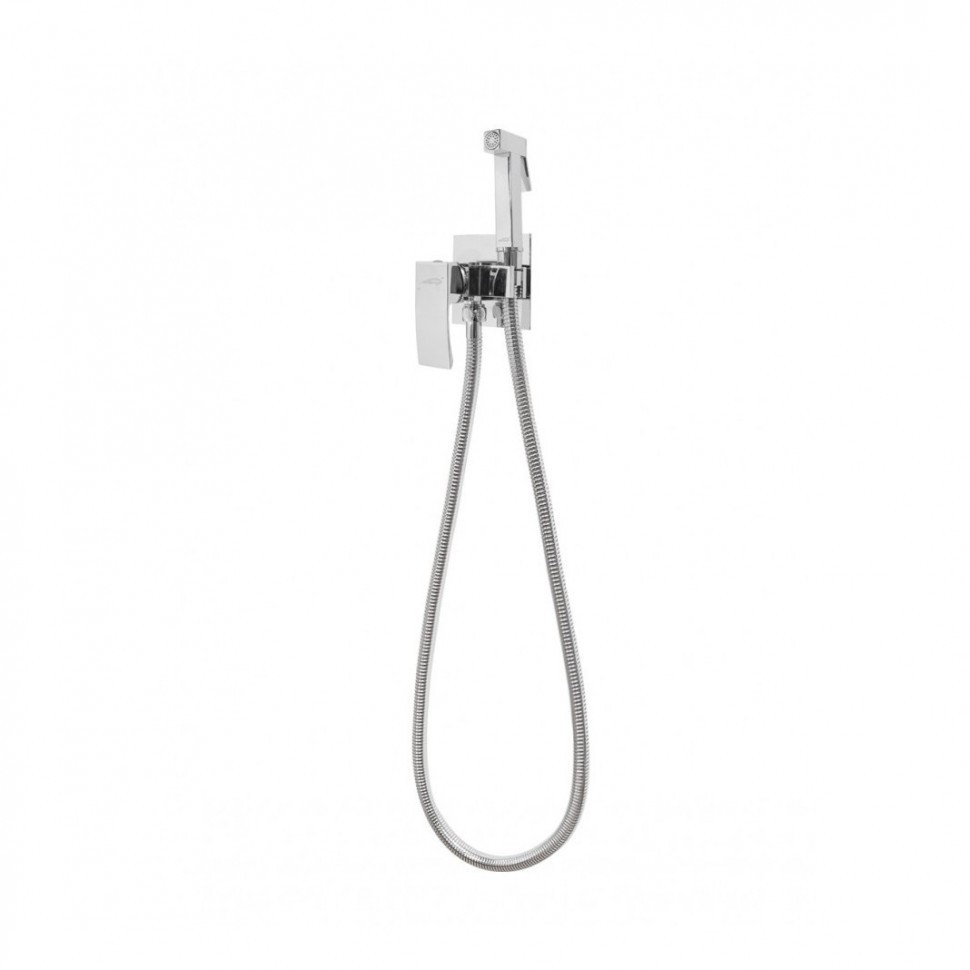 Смеситель встраиваемый с гигиеническим душем Hansberge H3077, хром