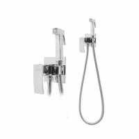 Смеситель встраиваемый с гигиеническим душем Hansberge H3077, хром