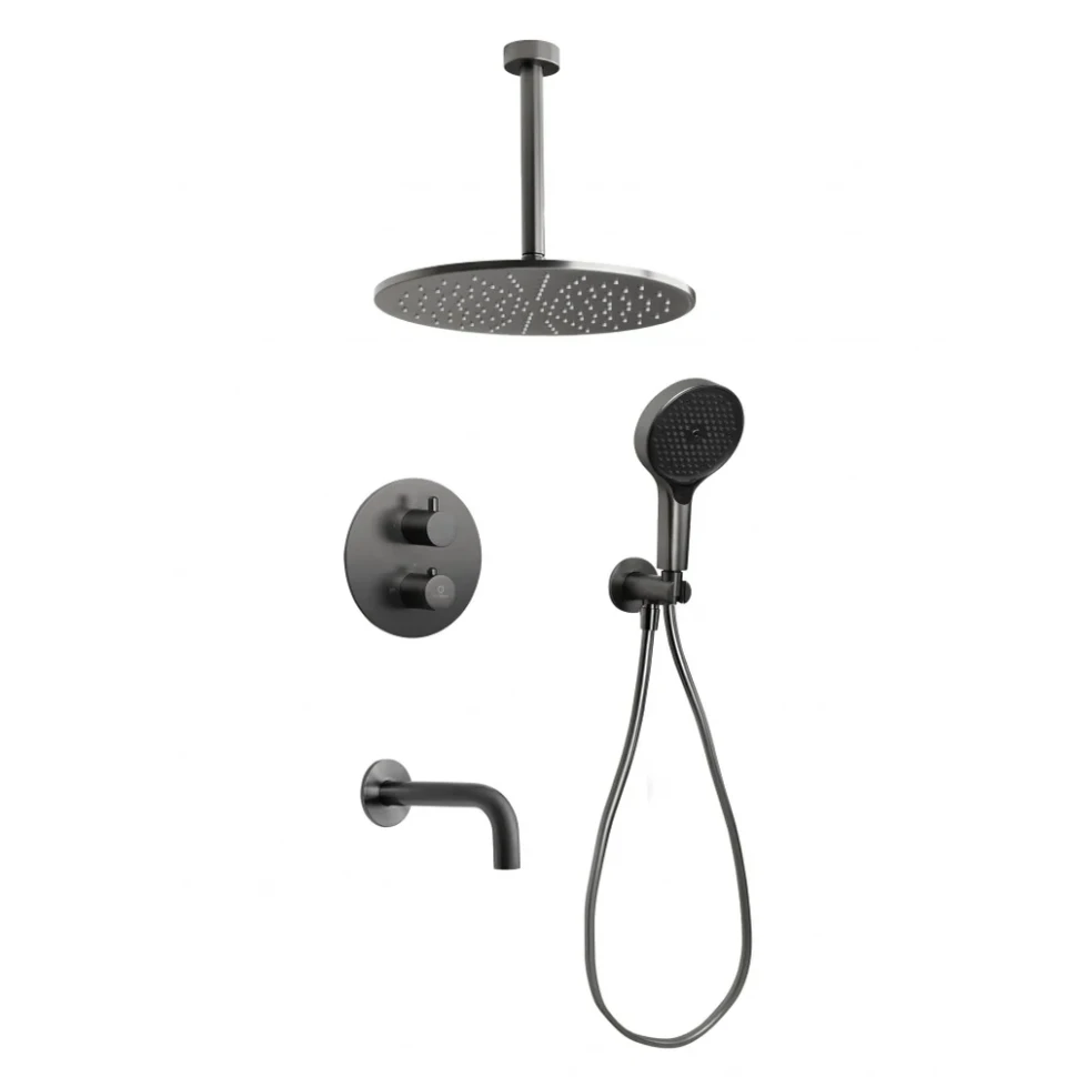 Душевая система встраиваемая FILARETE Роун FL1052BG, графит