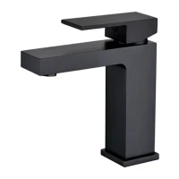 Смеситель для раковины Grocenberg GB2008, черный матовый