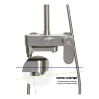 Душевая система Grocenberg GB7011, никель