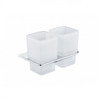 Настенный стакан двойной Grocenberg AC0056, хром Настенный стакан двойной Grocenberg AC0056, хром