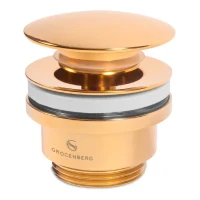 Донный клапан для раковины Grocenberg GB106, золото глянец