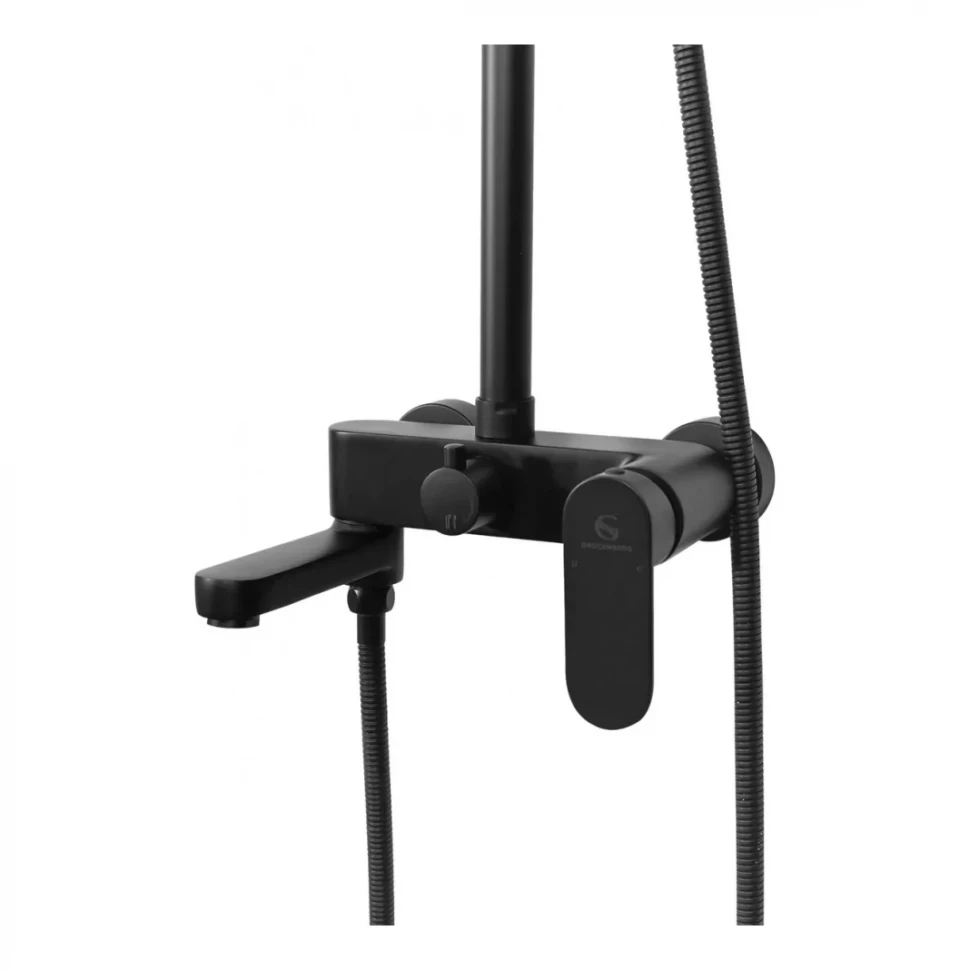 Душевая система Grocenberg GB7011, черный матовый