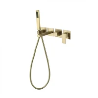 Смеситель для ванны скрытого монтажа Grocenberg GB5060, матовое золото