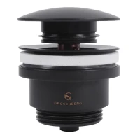 Донный клапан для раковины Grocenberg GB106, черный матовый