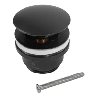 Донный клапан для раковины Grocenberg GB106, черный матовый