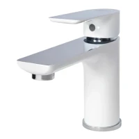 Смеситель для раковины Grocenberg GB2009, белый/хром