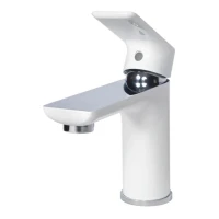 Смеситель для раковины Grocenberg GB2009, белый/хром