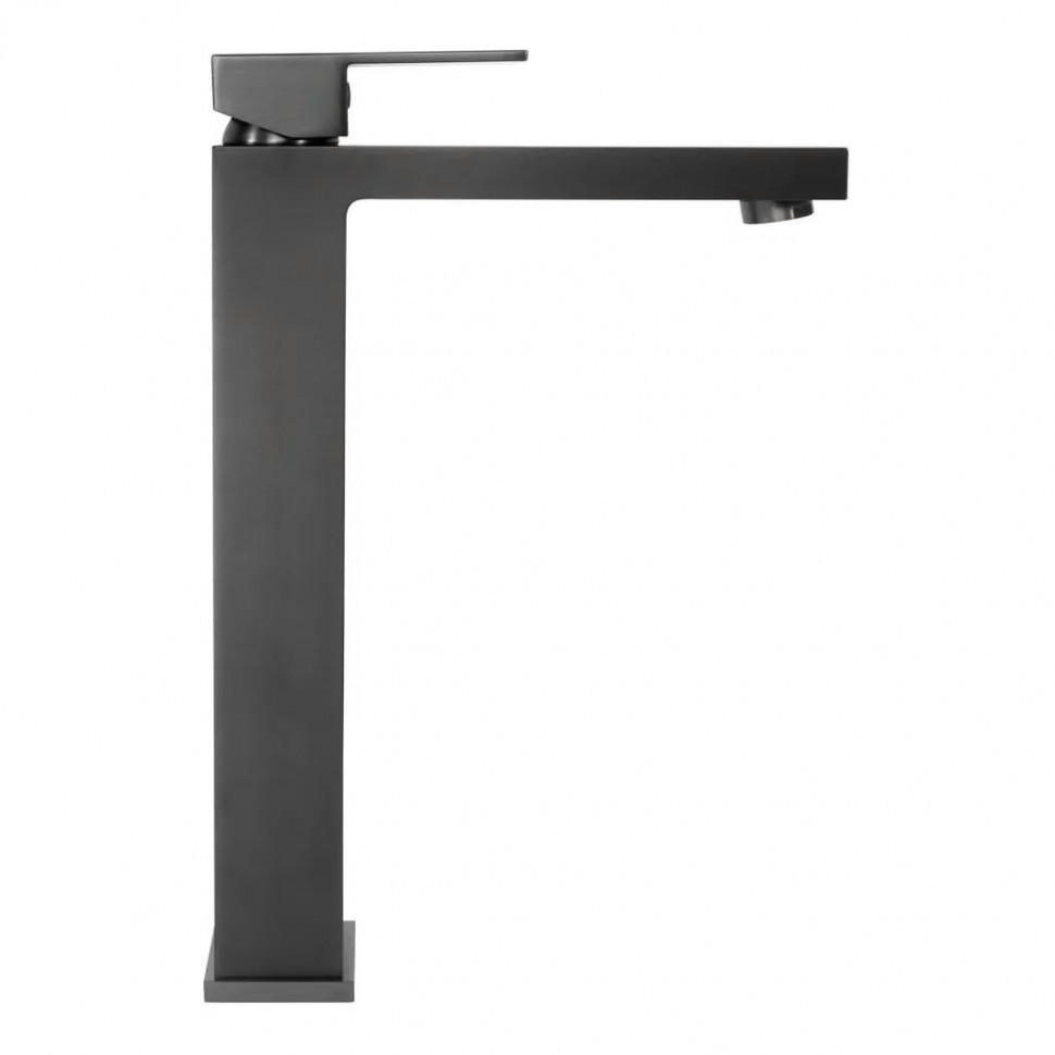 Смеситель для раковины высокий Hansberge H2070, графит