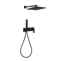 Душевая система скрытого монтажа Grocenberg GB5080, черный матовый