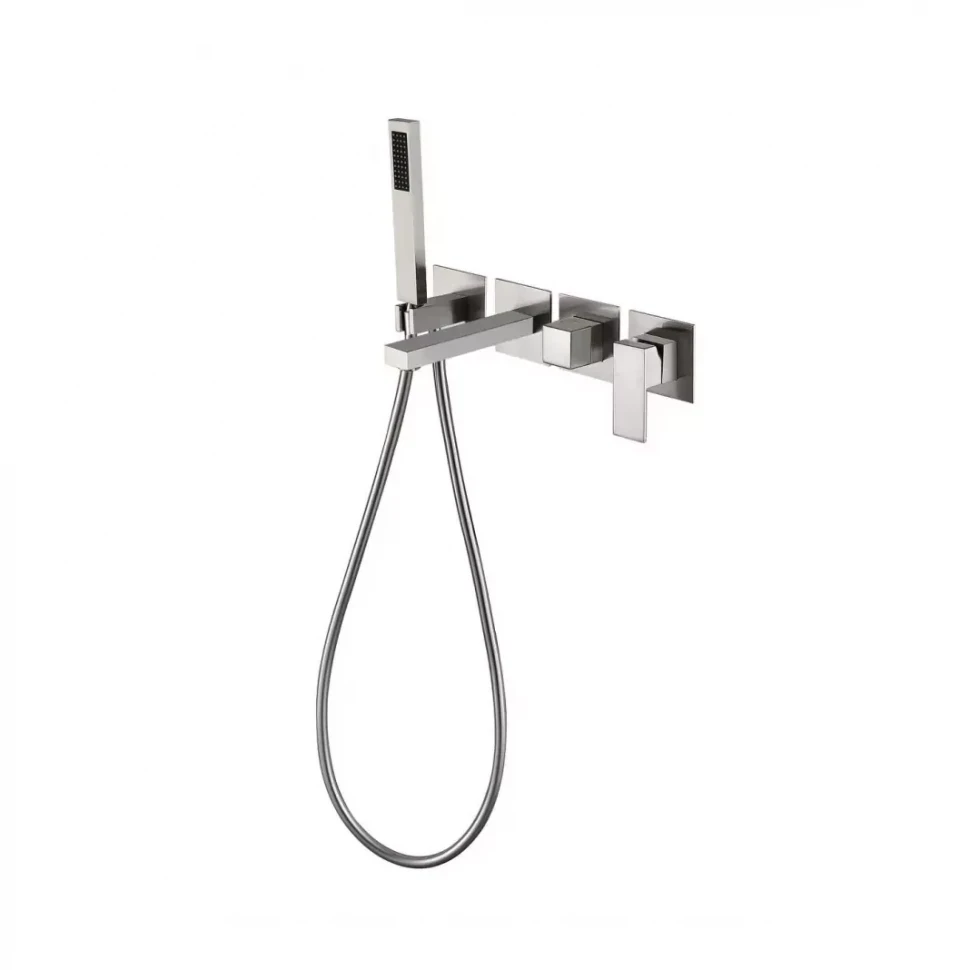 Смеситель для ванны скрытого монтажа Grocenberg GB5060, никель