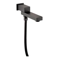 Излив поворотный с переключателем Grocenberg GB058, черный матовый