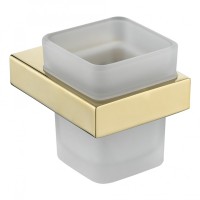 Настенный стакан одинарный Grocenberg AC0021, золото глянец