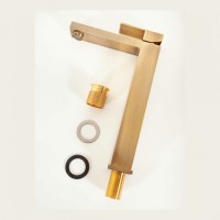 Смеситель для раковины высокий Hansberge H2070, бронза