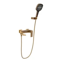 Смеситель для ванны с ручным душем Hansberge H4070, бронза