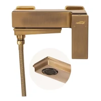 Смеситель для ванны с ручным душем Hansberge H4070, бронза
