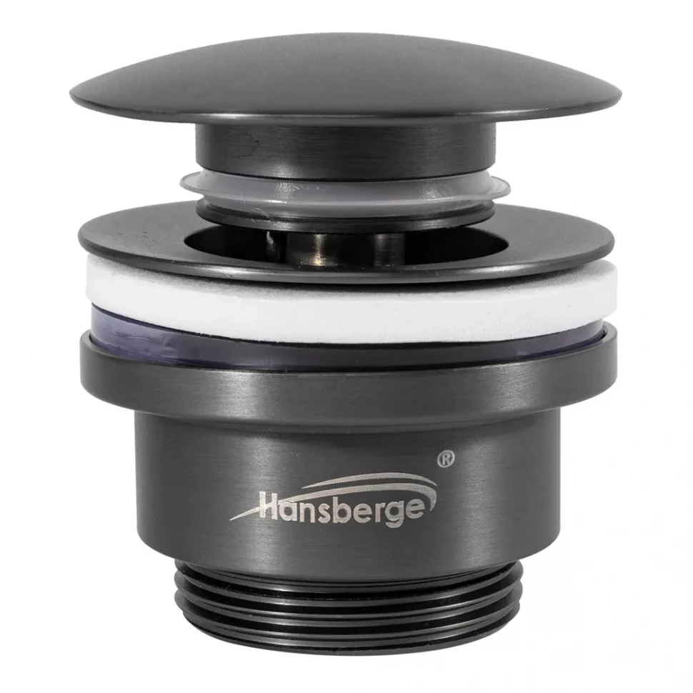 Донный клапан для раковины Hansberge H107, графит