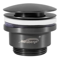 Донный клапан для раковины Hansberge H107, графит