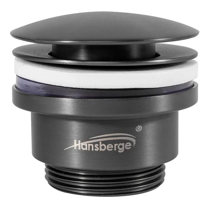 Донный клапан для раковины Hansberge H107, графит