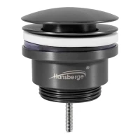 Донный клапан для раковины Hansberge H107, графит