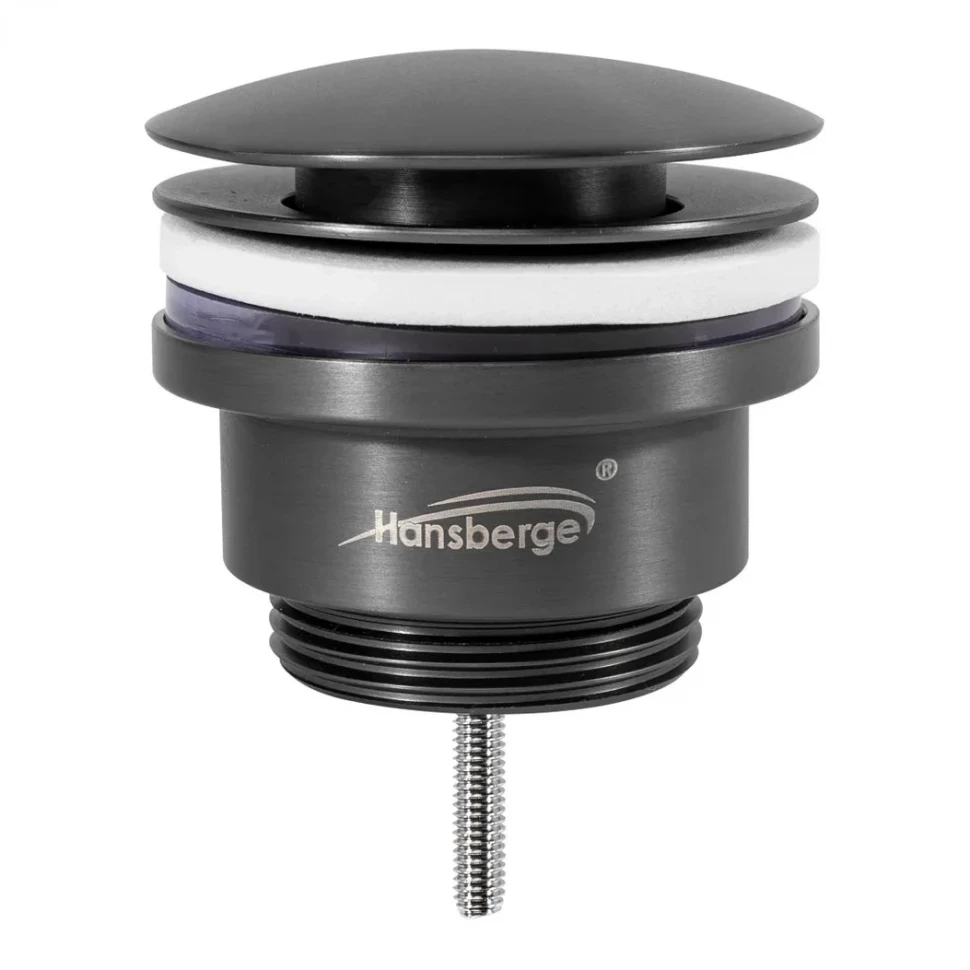 Донный клапан для раковины Hansberge H107, графит