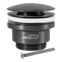 Донный клапан для раковины Hansberge H107, графит