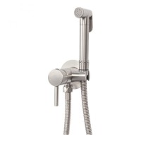 Смеситель встраиваемый с гигиеническим душем Hansberge H3099, никель