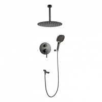 Душевая система скрытого монтажа FILARETE Roun FL1027, графит