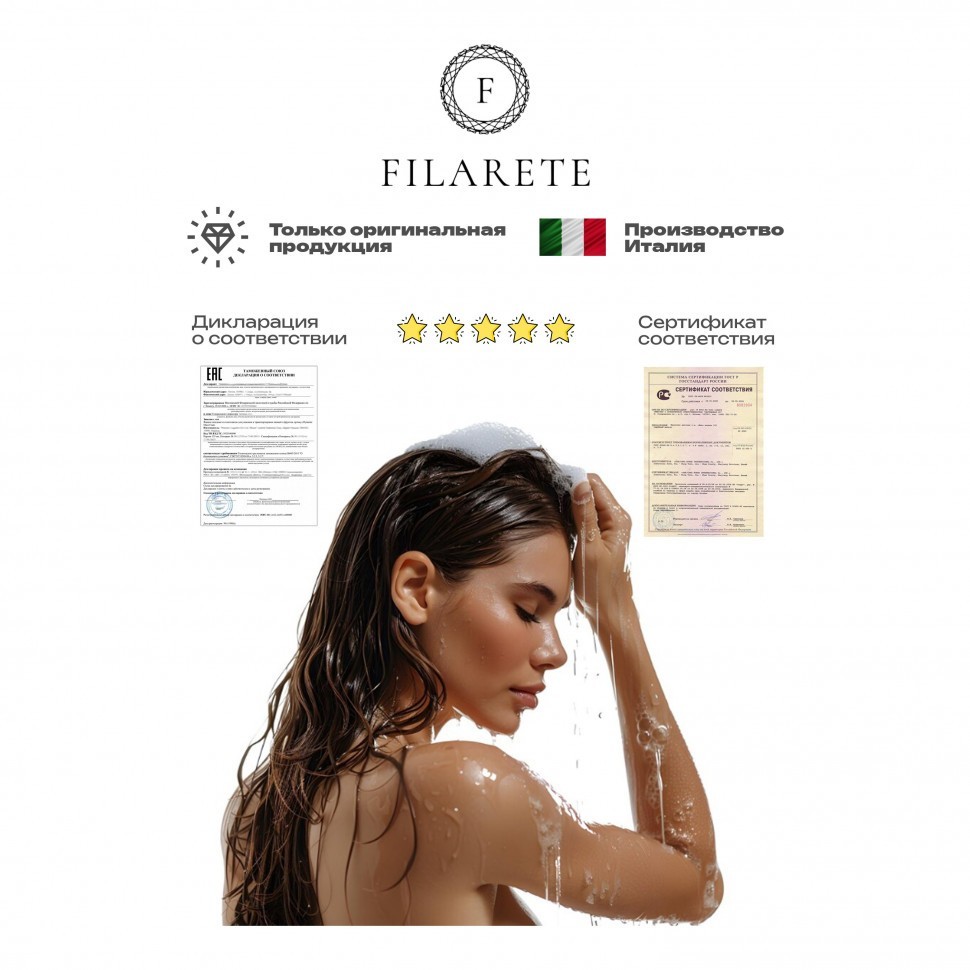 Душевая система скрытого монтажа FILARETE Roun FL1027, графит