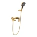 Смеситель для ванны с ручным душем Hansberge H4070, золото глянец