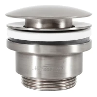 Донный клапан для раковины Hansberge H107, никель