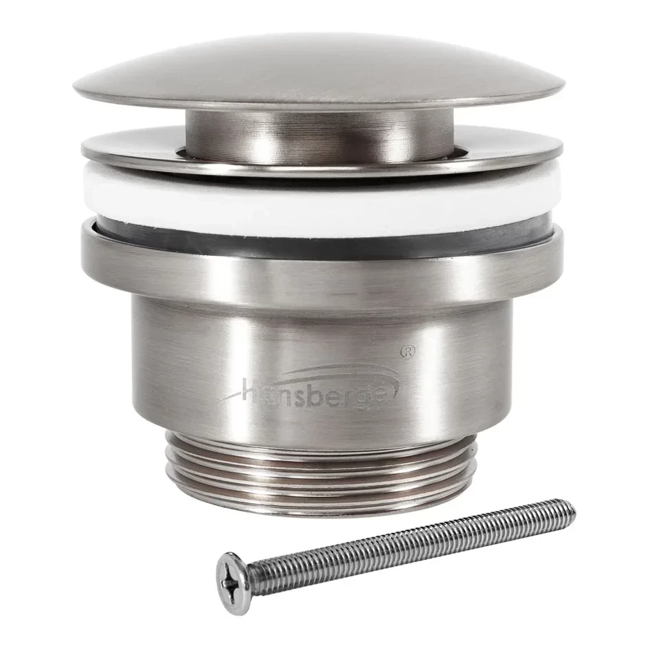Донный клапан для раковины Hansberge H107, никель