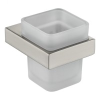 Настенный стакан одинарный Grocenberg AC0021, никель Настенный стакан одинарный Grocenberg AC0021, никель