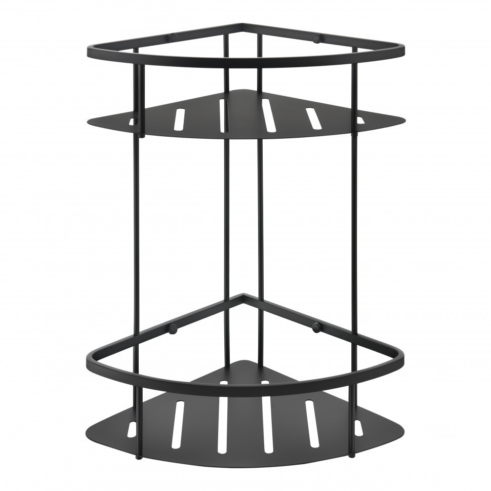 Полка корзина угловая Grocenberg AC0075BL, черный матовый