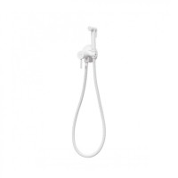 Смеситель встраиваемый с гигиеническим душем Hansberge H3099, белый