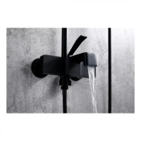 Душевая система Grocenberg GB7090, черный матовый