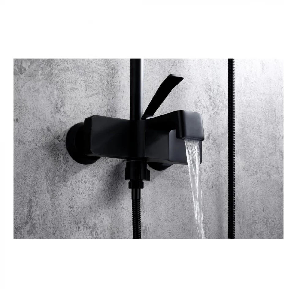 Душевая система Grocenberg GB7090, черный матовый