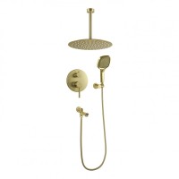 Душевая система скрытого монтажа FILARETE Roun FL1027, матовое золото