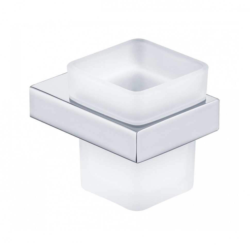 Настенный стакан одинарный Grocenberg AC0021, хром Настенный стакан одинарный Grocenberg AC0021, хром