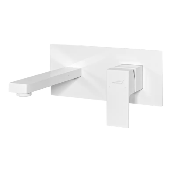 Смеситель встраиваемый для раковины Hansberge H688, белый