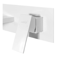 Смеситель встраиваемый для раковины Hansberge H688, белый