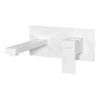 Смеситель встраиваемый для раковины Hansberge H688, белый