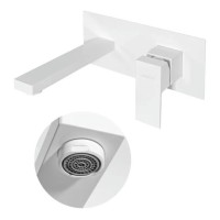 Смеситель встраиваемый для раковины Hansberge H688, белый