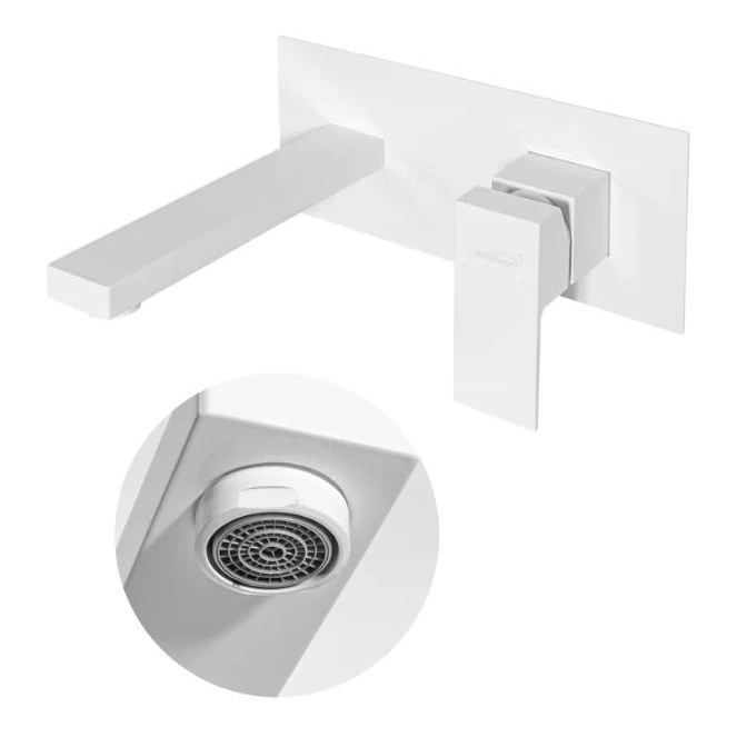 Смеситель встраиваемый для раковины Hansberge H688, белый